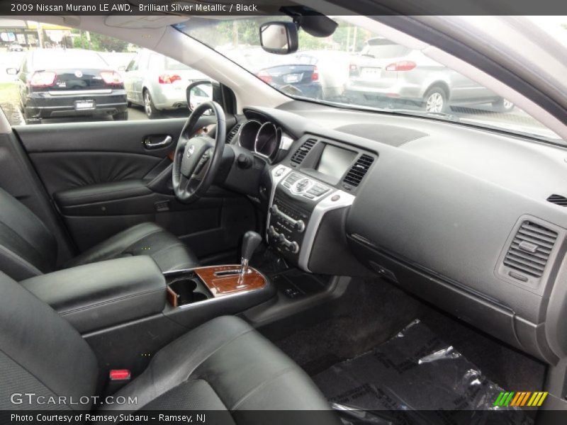 Brilliant Silver Metallic / Black 2009 Nissan Murano LE AWD