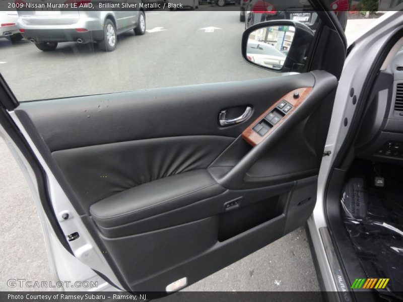 Brilliant Silver Metallic / Black 2009 Nissan Murano LE AWD