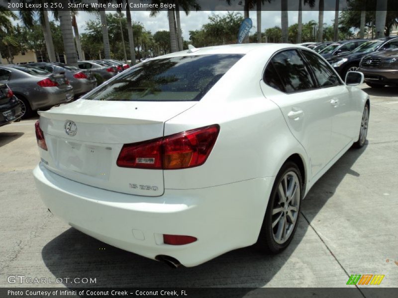 Starfire White Pearl / Cashmere Beige 2008 Lexus IS 250