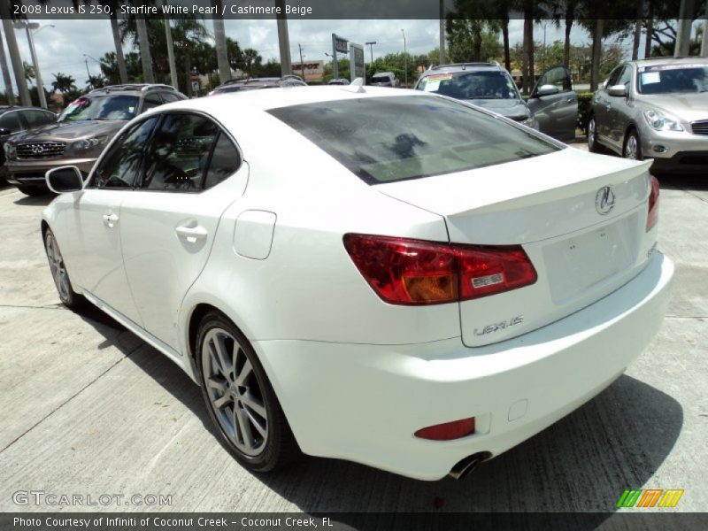 Starfire White Pearl / Cashmere Beige 2008 Lexus IS 250