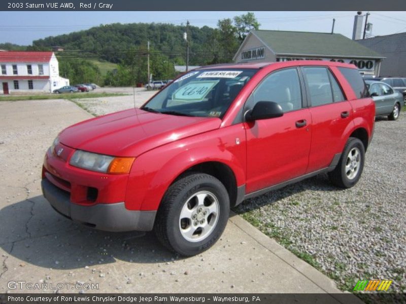 Red / Gray 2003 Saturn VUE AWD
