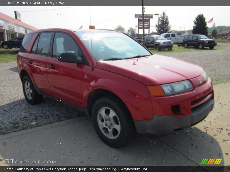 Red / Gray 2003 Saturn VUE AWD