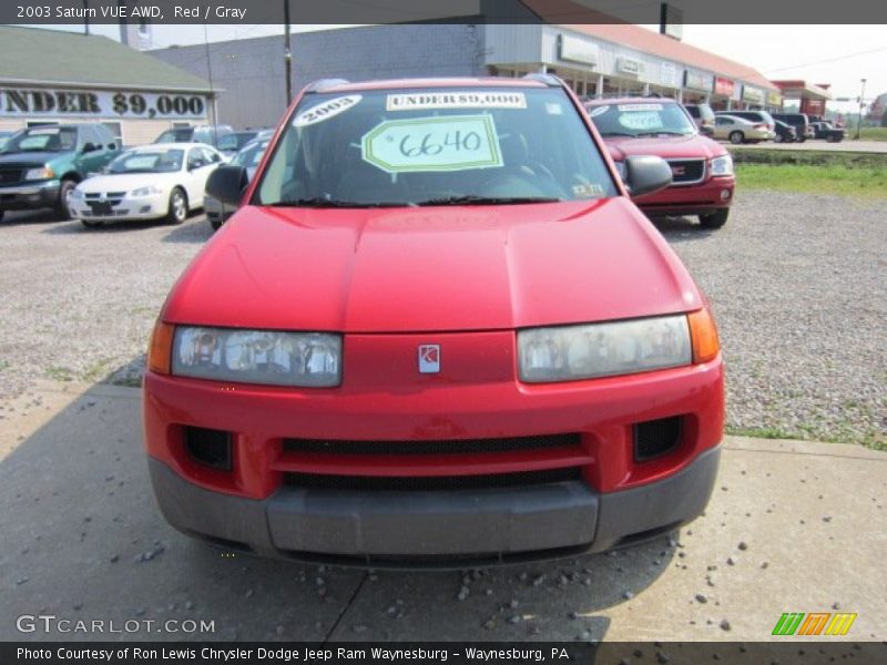 Red / Gray 2003 Saturn VUE AWD