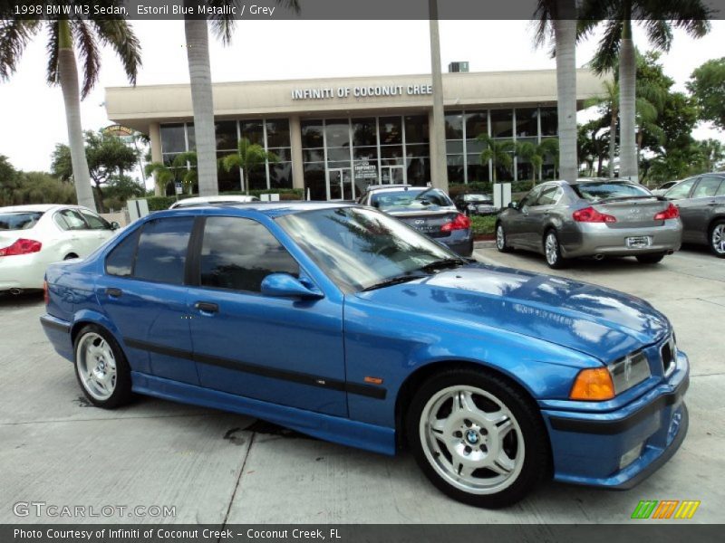 Estoril Blue Metallic / Grey 1998 BMW M3 Sedan