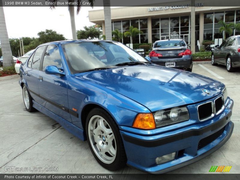 Estoril Blue Metallic / Grey 1998 BMW M3 Sedan