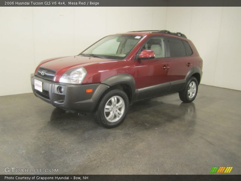 Mesa Red / Beige 2006 Hyundai Tucson GLS V6 4x4