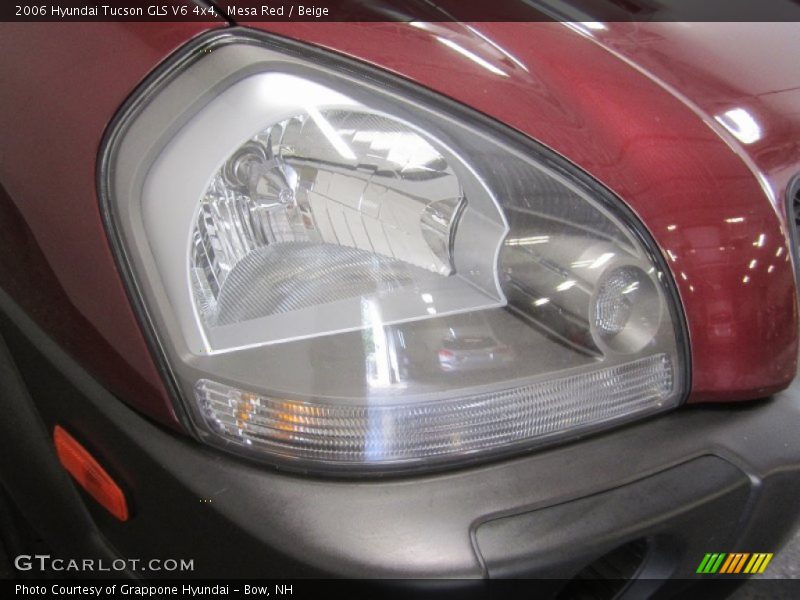 Mesa Red / Beige 2006 Hyundai Tucson GLS V6 4x4