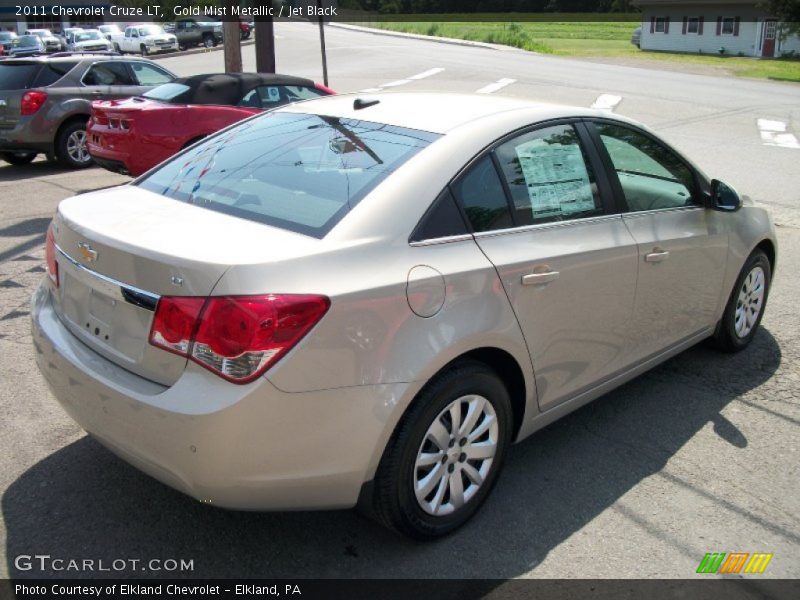 Gold Mist Metallic / Jet Black 2011 Chevrolet Cruze LT