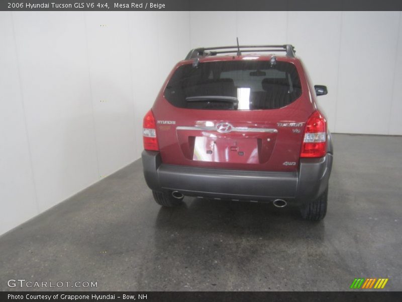 Mesa Red / Beige 2006 Hyundai Tucson GLS V6 4x4