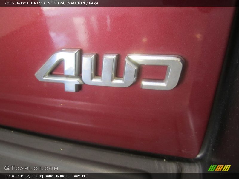 Mesa Red / Beige 2006 Hyundai Tucson GLS V6 4x4