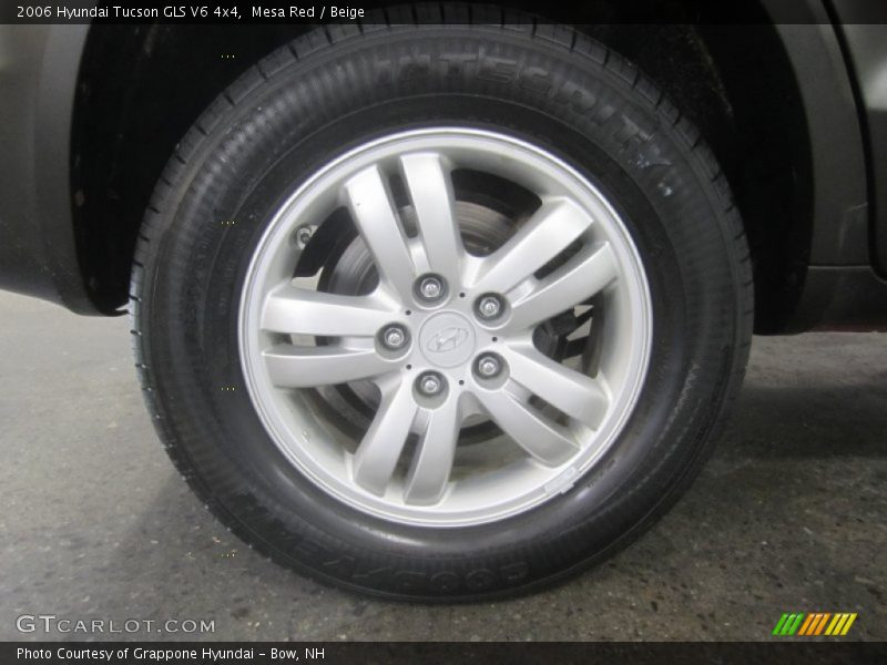 Mesa Red / Beige 2006 Hyundai Tucson GLS V6 4x4