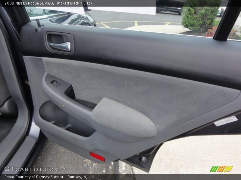 Wicked Black / Black 2008 Nissan Rogue SL AWD