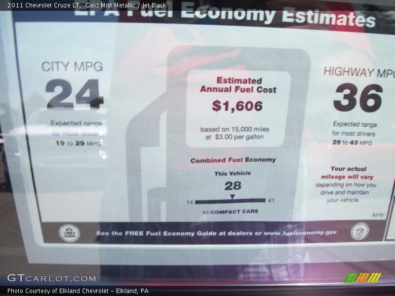 Gold Mist Metallic / Jet Black 2011 Chevrolet Cruze LT