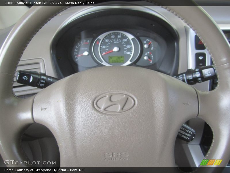 Mesa Red / Beige 2006 Hyundai Tucson GLS V6 4x4