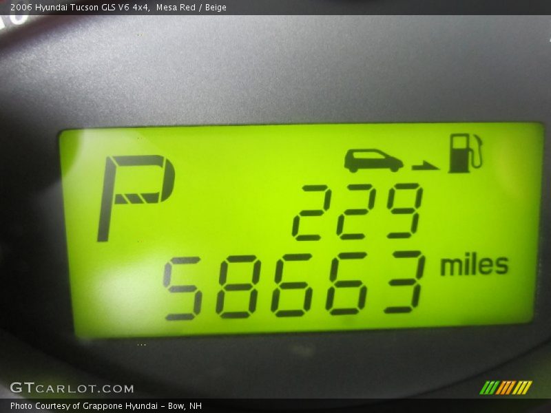Mesa Red / Beige 2006 Hyundai Tucson GLS V6 4x4