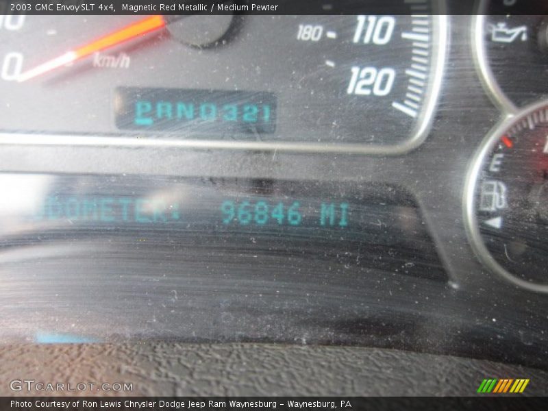 Magnetic Red Metallic / Medium Pewter 2003 GMC Envoy SLT 4x4