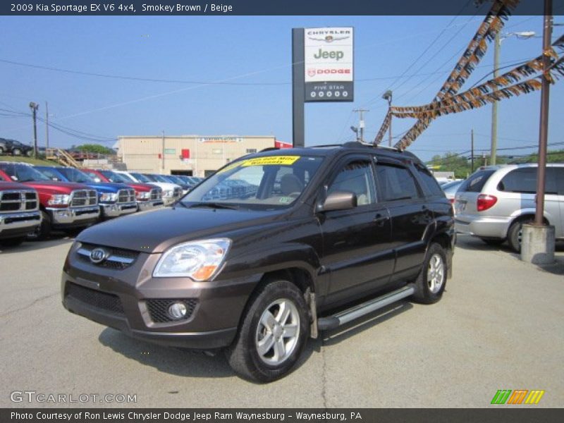 Smokey Brown / Beige 2009 Kia Sportage EX V6 4x4