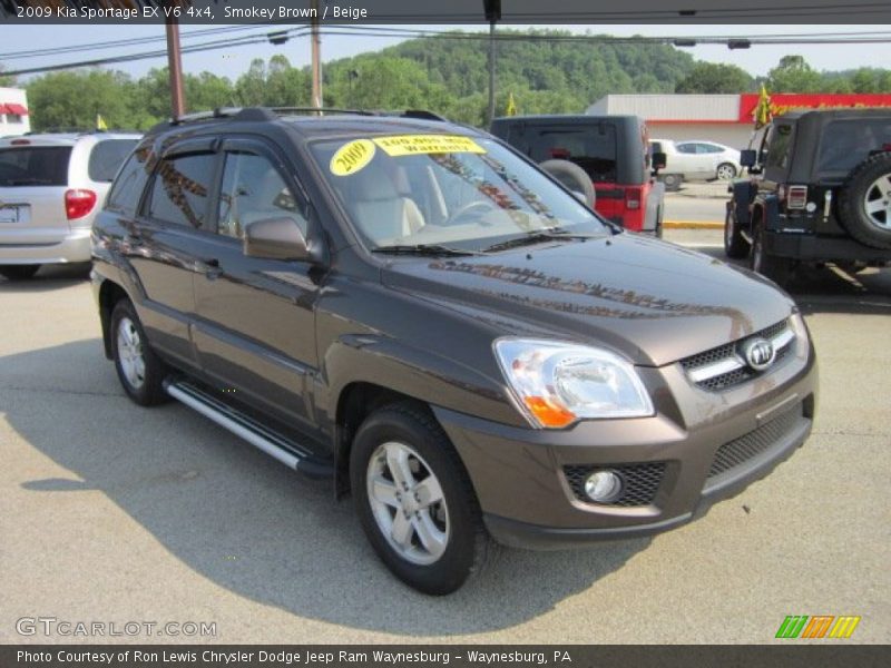 Smokey Brown / Beige 2009 Kia Sportage EX V6 4x4