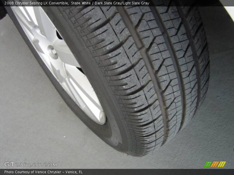 Stone White / Dark Slate Gray/Light Slate Gray 2008 Chrysler Sebring LX Convertible