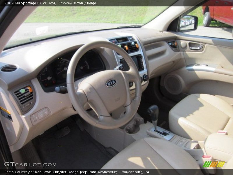 Smokey Brown / Beige 2009 Kia Sportage EX V6 4x4