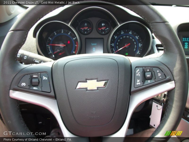 Gold Mist Metallic / Jet Black 2011 Chevrolet Cruze LT