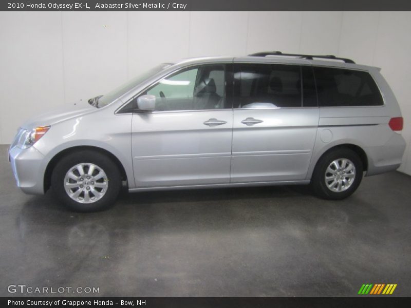 Alabaster Silver Metallic / Gray 2010 Honda Odyssey EX-L
