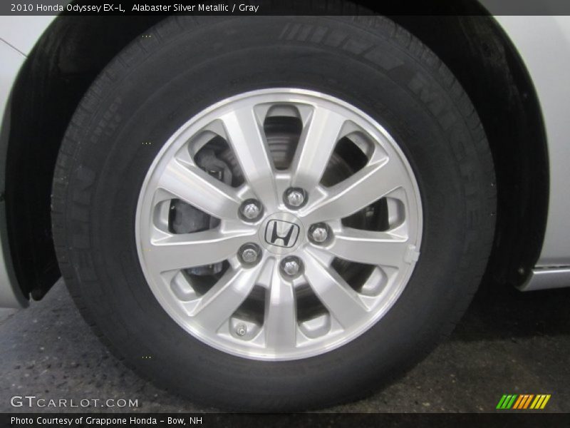 Alabaster Silver Metallic / Gray 2010 Honda Odyssey EX-L