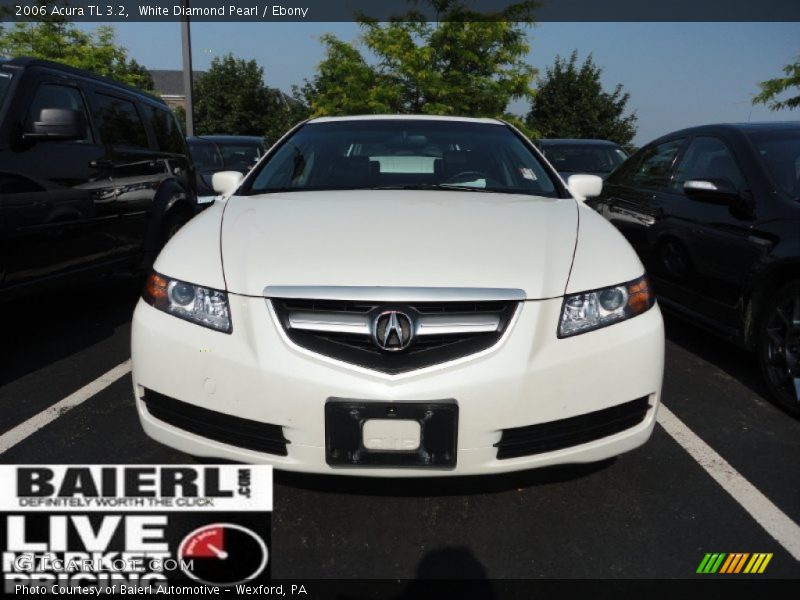 White Diamond Pearl / Ebony 2006 Acura TL 3.2