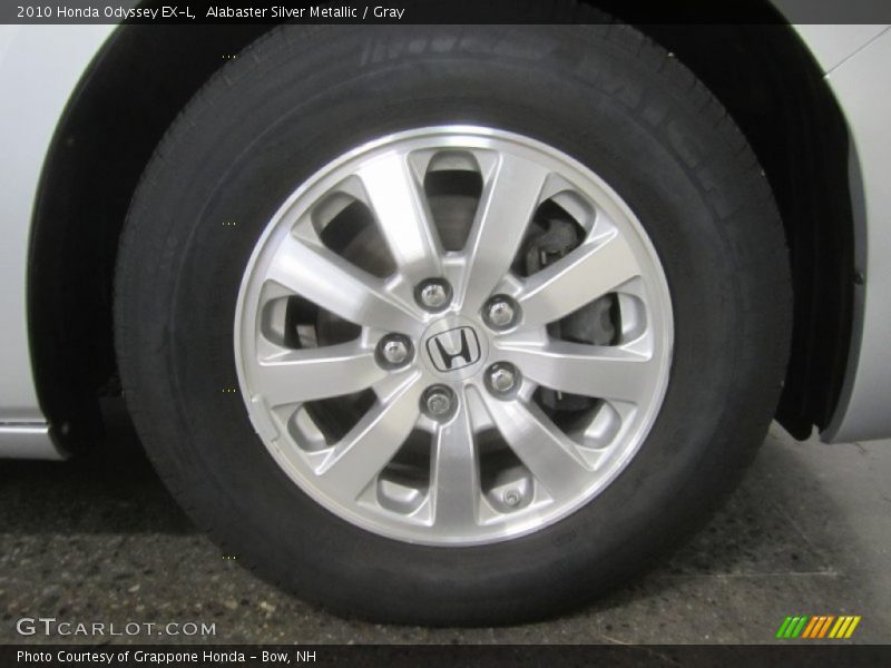 Alabaster Silver Metallic / Gray 2010 Honda Odyssey EX-L