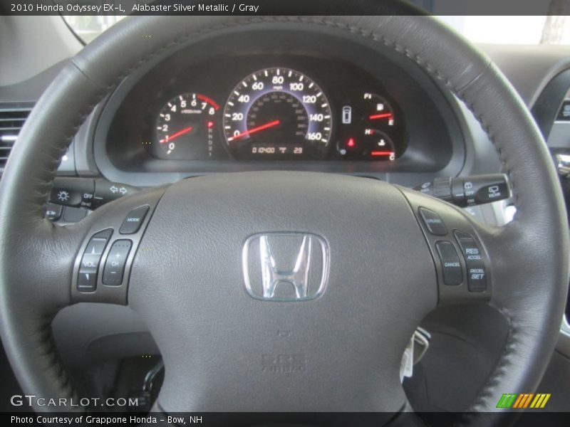Alabaster Silver Metallic / Gray 2010 Honda Odyssey EX-L
