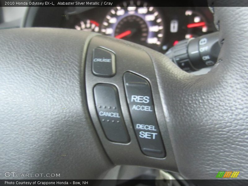 Alabaster Silver Metallic / Gray 2010 Honda Odyssey EX-L