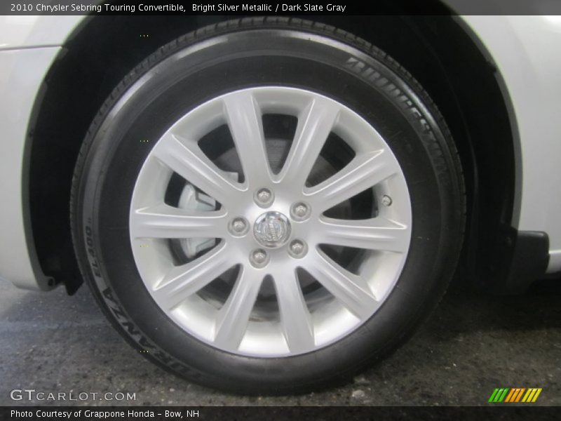 Bright Silver Metallic / Dark Slate Gray 2010 Chrysler Sebring Touring Convertible