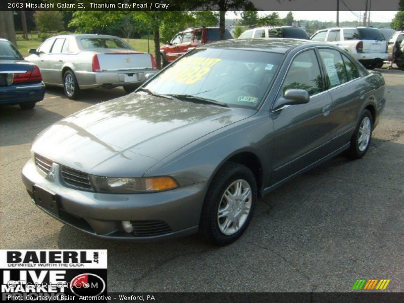 Titanium Gray Pearl / Gray 2003 Mitsubishi Galant ES