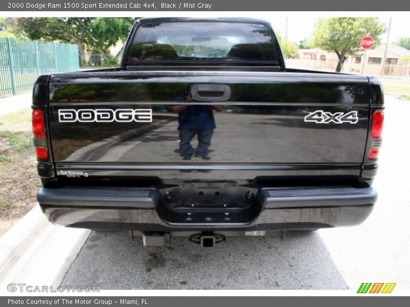Black / Mist Gray 2000 Dodge Ram 1500 Sport Extended Cab 4x4