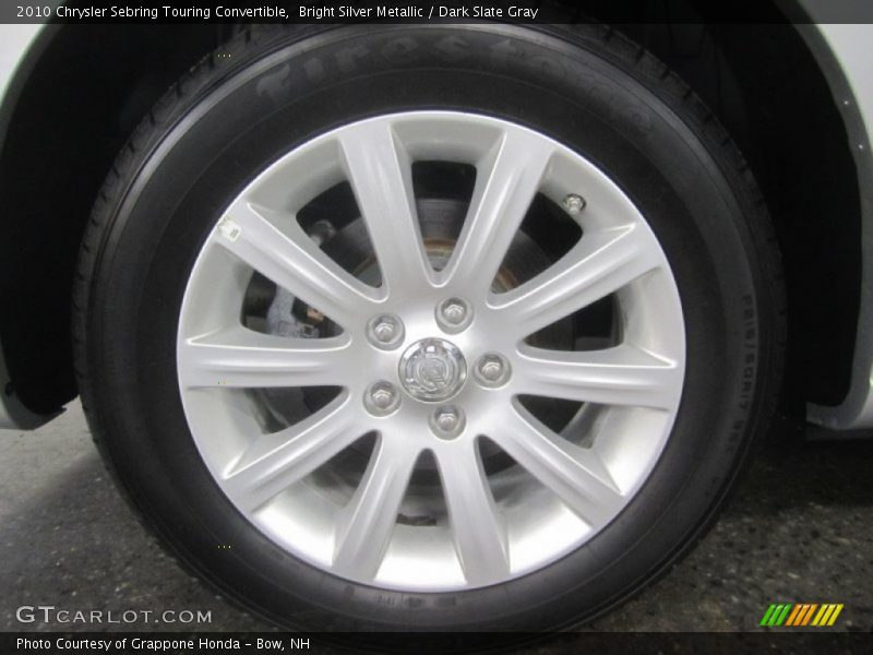 Bright Silver Metallic / Dark Slate Gray 2010 Chrysler Sebring Touring Convertible