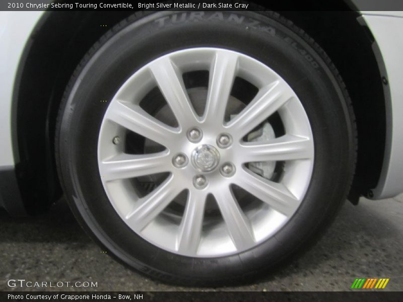 Bright Silver Metallic / Dark Slate Gray 2010 Chrysler Sebring Touring Convertible