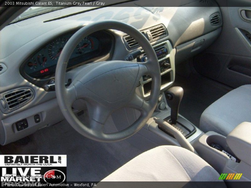 Titanium Gray Pearl / Gray 2003 Mitsubishi Galant ES