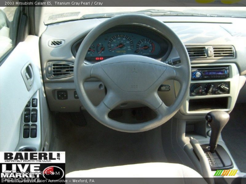 Titanium Gray Pearl / Gray 2003 Mitsubishi Galant ES