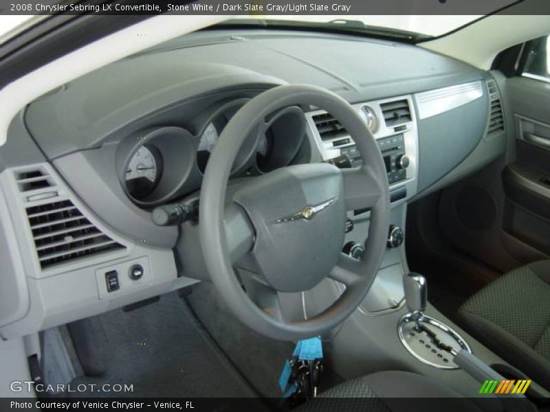 Stone White / Dark Slate Gray/Light Slate Gray 2008 Chrysler Sebring LX Convertible