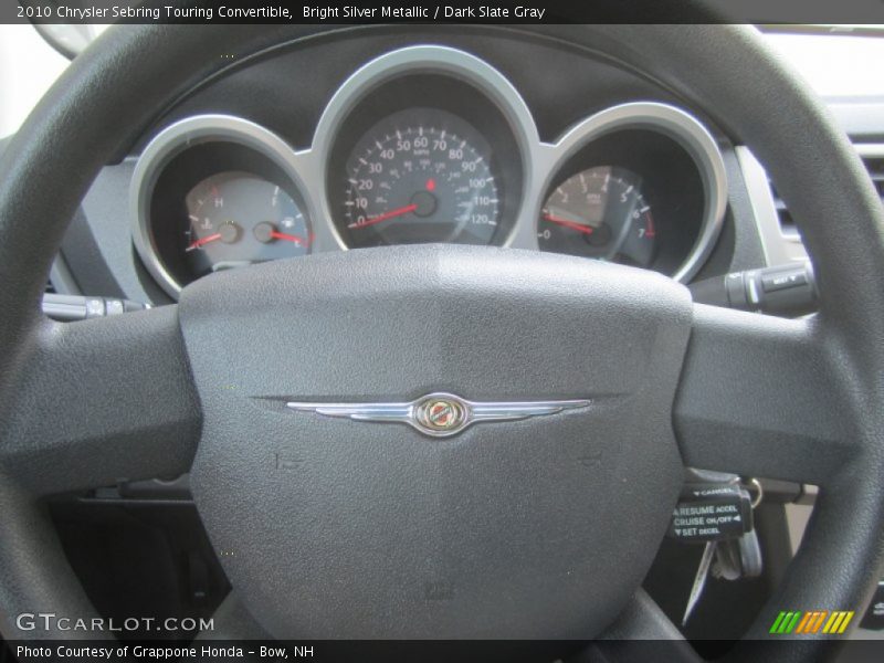 Bright Silver Metallic / Dark Slate Gray 2010 Chrysler Sebring Touring Convertible