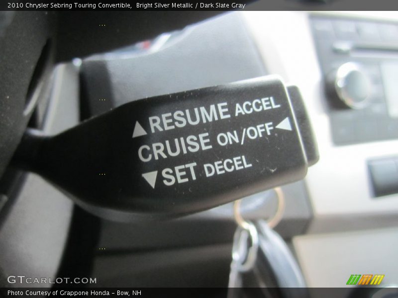 Bright Silver Metallic / Dark Slate Gray 2010 Chrysler Sebring Touring Convertible