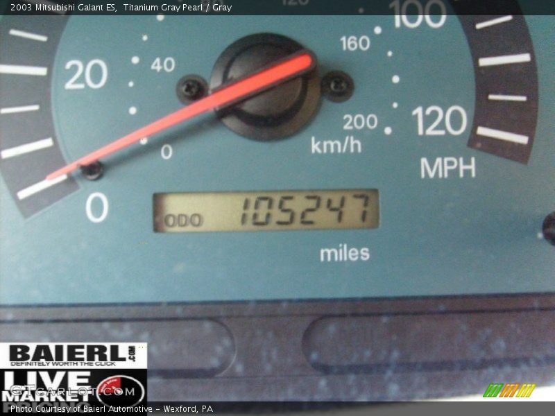 Titanium Gray Pearl / Gray 2003 Mitsubishi Galant ES
