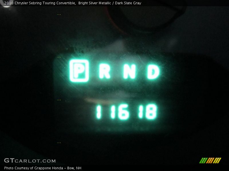Bright Silver Metallic / Dark Slate Gray 2010 Chrysler Sebring Touring Convertible