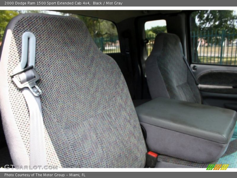Black / Mist Gray 2000 Dodge Ram 1500 Sport Extended Cab 4x4