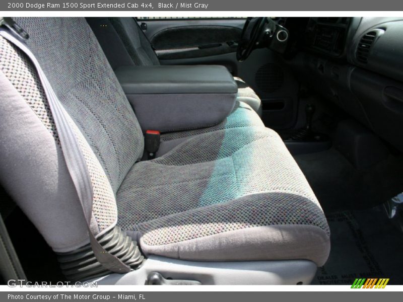 Black / Mist Gray 2000 Dodge Ram 1500 Sport Extended Cab 4x4