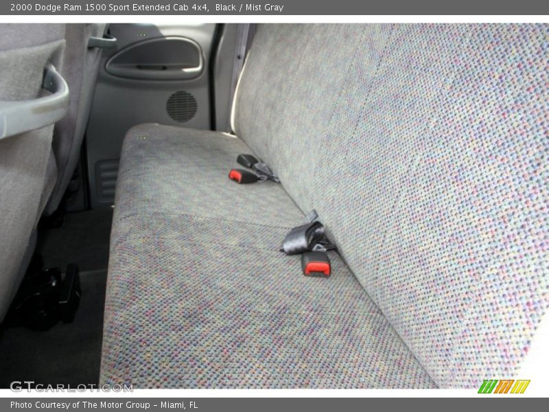 Black / Mist Gray 2000 Dodge Ram 1500 Sport Extended Cab 4x4
