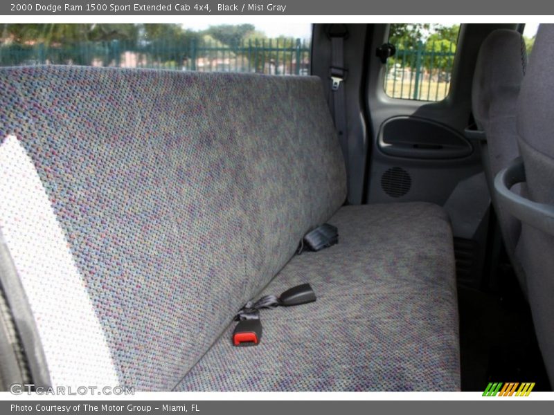 Black / Mist Gray 2000 Dodge Ram 1500 Sport Extended Cab 4x4