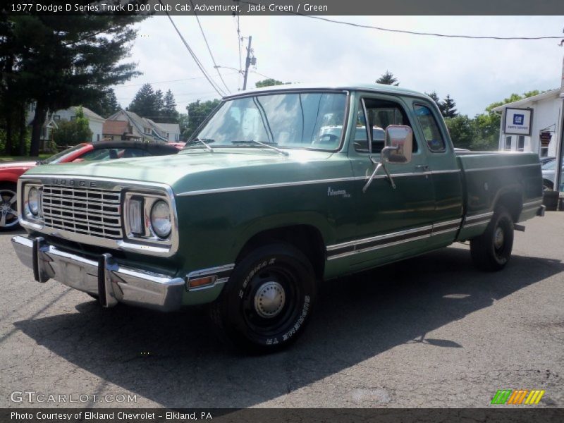 Jade Green / Green 1977 Dodge D Series Truck D100 Club Cab Adventurer