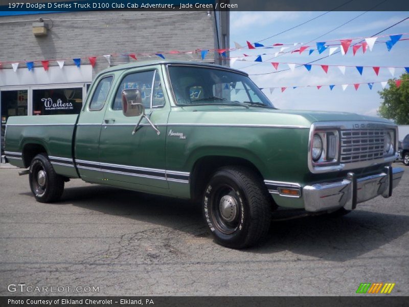 Jade Green / Green 1977 Dodge D Series Truck D100 Club Cab Adventurer