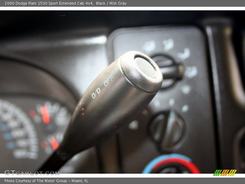 Black / Mist Gray 2000 Dodge Ram 1500 Sport Extended Cab 4x4